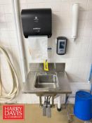 S/S Knee Operated Handwash Sink with Paper Towel and Soap Dispenser