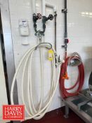 Strahman Hot Water Mixing Station, Model: M-159 with Hose Assembly, Nozzle, S/S Rack and Sanitation