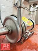 Alfa Laval Centrifugal Pump with Sterling S/S 3 HP 1,745 RPM Motor: Mounted on S/S Base