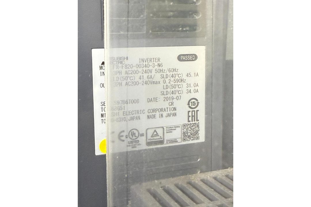 Mitsubishi Variable-Frequency Drive, Model: F800 - Image 3 of 3