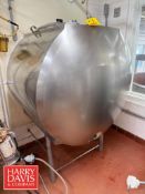 Mojonnier 400 Gallon Jacketed Farm Tank with Vertical Agitation, Top Manway and Freon Refrigeration