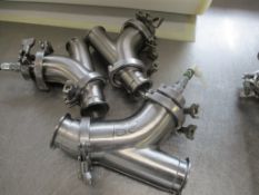 Check Valves with Air Blow Assemblies: (2) 2