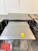 S/S Tables: (2) Portable (Location: Charlestown, MA) - Rigging Fee: $40 (Subject to BULK BID: Lot