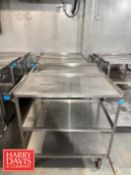 S/S 3-Shelf Carts (Location: Bellmawr, NJ) - Rigging Fee: $40