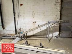 Portable Z-Frame Flighted Conveyor: 22’ x 16” with Drive (Location: Woburn, MA) - Rigging Fee: $125