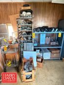 Metal Rack with Contents, Including: Assorted Casters and Chain Conveyers (Location: Bellmawr, NJ) -