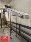 Portable S/S Flighted Conveyor: 11’ x 15” with Drive (Location: Charlestown, MA) - Rigging Fee: $