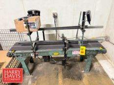 Hytrol Electric Conveyor: 68” x 12” with Diagraph Printer, Model: TJ500 with 4000-HH Touch Screen