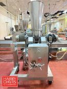 Moriondo S/S Portable 2-Port Stuffer with Attached Control Box and S/S Portable Cart with Poly