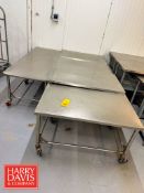 Assorted Portable S/S Tables (Location: Charlestown, MA) - Rigging Fee: $50 (Subject to BULK BID: