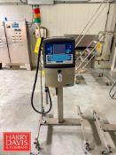 Videojet 1220 Printer on S/S Cart, S/N: 17151055C21ZH (Location: Bellmawr, NJ) - Rigging Fee: $50