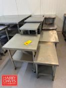 Assorted S/S Tables (Location: Charlestown, MA) - Rigging Fee: $80 (Subject to BULK BID: Lot 107B)