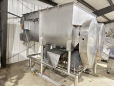 Mepaco 5,000 LB Capacity S/S Ribbon Blender, Model: 170, S/N: 122: Mounted on Load Cells (