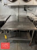 Portable S/S Tables: 45” x 22” x 34” Height (Location: Bellmawr, NJ) - Rigging Fee: $30