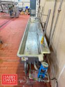 S/S Sani-Matic COP Trough: 145” x 16” x 11” Depth, Model: 119-1S (Location: Bellmawr, NJ) -