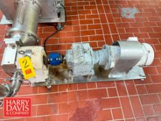 SPX Positive Displacement Pump: Mounted on S/S Base, Model: R4, S/N: S/O2582731 (Location: Bellmawr,