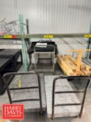 Flat Top Carts and S/S Rack Cart (Location: Bellmawr, NJ) - Rigging Fee: $25