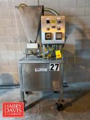 SMBC S/S Hopper with 4-Outlet Filler, Model: A-1, S/N: 150905: Mounted on Casters (Location: Woburn,