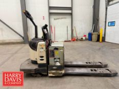 Crown 6,000 LB Capacity Stand-Up Rider Pallet Jack, Model: PE4500-60, S/N: 2748-W-FF-CLR-C (