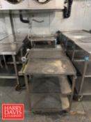 S/S 3-Shelf Carts: 24” x 15” x 30.5” Height (Location: Bellmawr, NJ) - Rigging Fee: $60