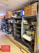 S/S Racks with Contents, Including: Blues, Sprockets, Gears, Belts, Gutter Strainers, Valves,