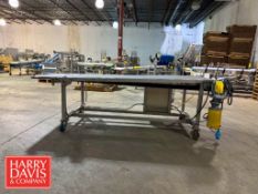 Portable Conveyor: 9’ x 32” with Drive (Location: Woburn, MA) - Rigging Fee: $75