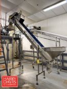 A.K. Robins S/S Frame Flighted Hopper Conveyor: 12’ x 1’ (Location: Charlestown, MA) - Rigging
