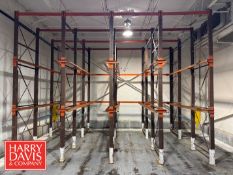 Sections: Pallet Racking: 101” x 41.5” x 172” Height, 142” x 42” x 10’ Height, 142” x 4’ x 8’ Height