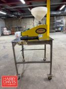 Meadow Stone Burr 8” Mill, S/N: 8NC-34829-18: Mounted on S/S Base (Location: Charlestown, MA) -
