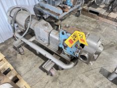 Waukesha Cherry-Burrell Positive Displacement Pump, Model: 130U2, S/N: 41117606: Mounted on S/S