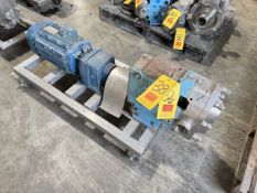 Waukesha-Cherry Burrell Positive Displacement Pump, Model: 060U2C, S/N: 26562200: Mounted on S/S