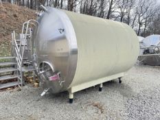 Walker 3,000 Gallon Jacketed S/S Tank, Model: HHT, S/N: SPG-27576