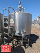 DCI 500 Gallon Jacketed S/S Processor Tank, S/N: 93-D-47303-B (Location: Modesto, CA)