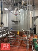 JBF 1,500 Gallon High Viscosity Dome-Top, Cone Bottom Jacketed Processor, S/N: 13147 with Vertical