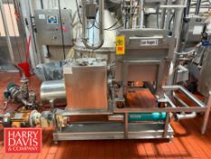 Netzsch Gum Hopper Industrial Mixer with Pump System: Mounted on S/S Base