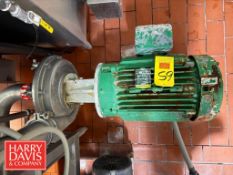 Fristam Centrifugal Pump, Model: FPX1151-280 with 30 HP 1,760 RPM Motor: Mounted on S/S Base