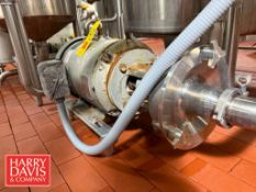 Fristam Centrifugal Pump, Model: FPX3532-155 with 20 HP 3,520 RPM Motor: Mounted on S/S Base