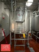 JBF 1,500 Gallon High Viscosity Jacketed Dome-Top, Cone-Bottom S/S Processor, S/N: 13138 with