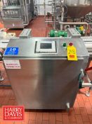 S/S Base Conveyor with Dual Lane Laner, S/S Control Panel with Allen-Bradley PanelView Plus 600