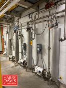 (4) Fristam Centrifugal Pump, Model: FPX722, Centrifugal Pump, Model: FPX3522, (4) S/S Heating Tubes