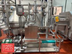 Netzsch Gum Hopper Industrial Mixer with Pump System: Mounted on S/S Base