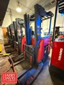 Raymond 3,500 LB Capacity Stand-up Reach Fork Truck, Model: 750-R35TT, S/N: 750-19-AC72358