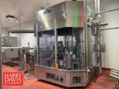 2018 Waldner 4-Head Rotary Sanitizer Rinser/Filler/Capper (8-12oz.), Model: Dosomat12.4ESL, S/N: