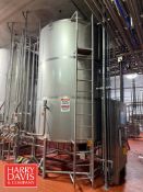 5,000 Gallon Dome-Top, Cone-Bottom Vertical S/S Tank