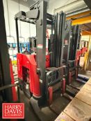 Raymond 3,500 LB Capacity Stand-up Reach Fork Truck, Model: 750-R35TT, S/N: 750-21-AC84818