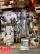 Assorted Valves, Hygienic Twin Screw Pump, Safety Switch and S/S Lid