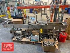 S/S Base Conveyor with Drive, Assorted S/S Pipe, Hangers and Clamps