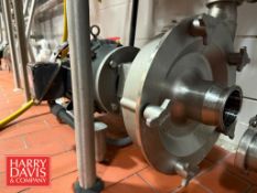 Fristam Centrifugal Pump, Model: FPX3551-250 with 7.5 HP 1,770 RPM Motor: Mounted on S/S Base