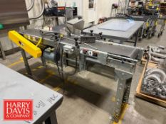 Steel Frame Belt Conveyor: 7' with Drive and Inkjet Core Coder