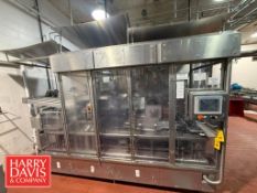 Modern Packaging 4-Lane Filler (6-12oz), S/N: MP880 with S/S Base Single Lane Conveyor: 40'